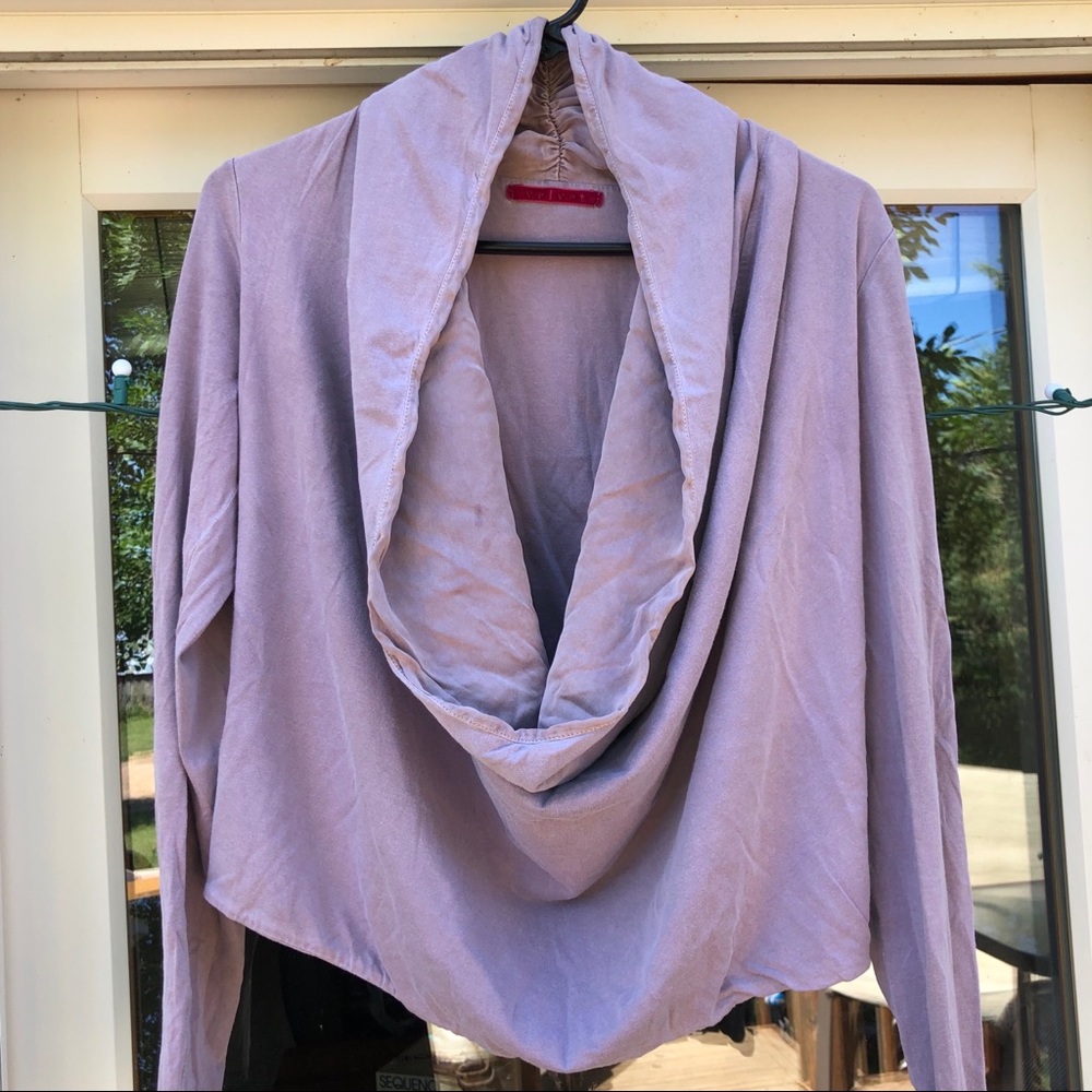 ‘Velvet by Spencer Graham long sleeve cowl neck